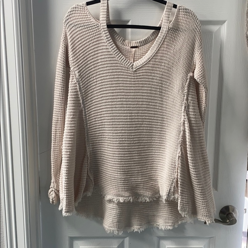 Free People sweater with shoulder cut outs